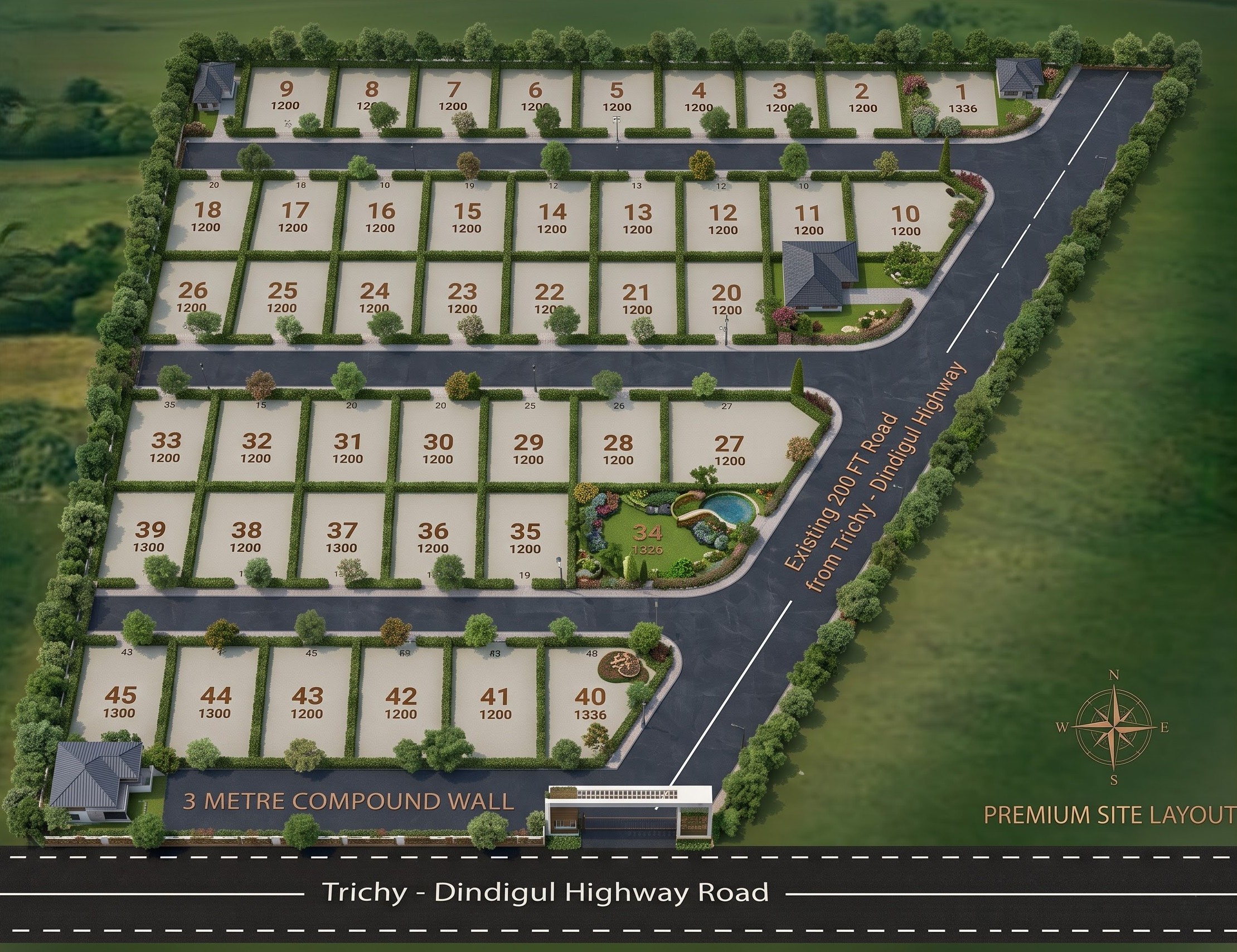 Navaratna Garden premium site layout